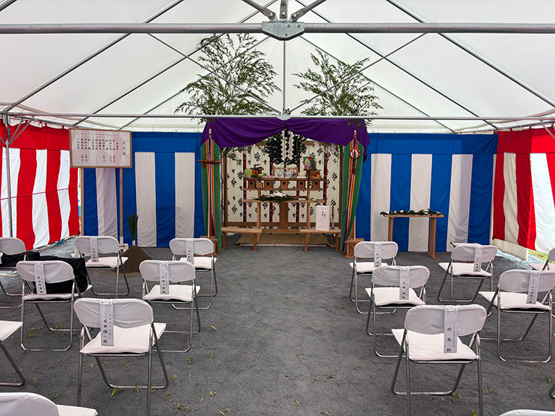 伝統文化に寄り添う設営